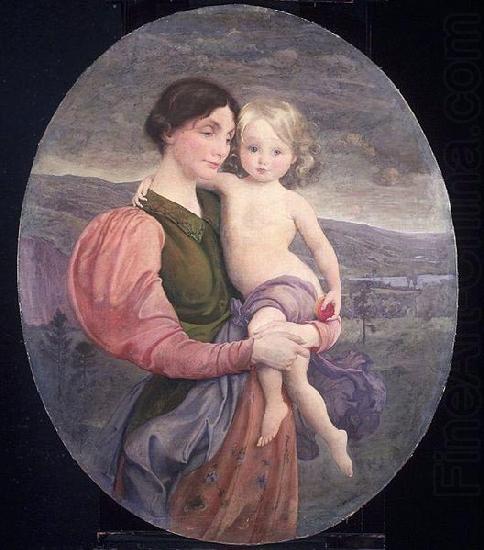 George de Forest Brush Mother and Child: A Modern Madonna china oil painting image